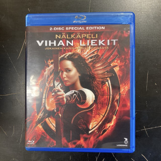 Nälkäpeli - Vihan liekit (special edition) Blu-ray (M-/M-) -toiminta/sci-fi-